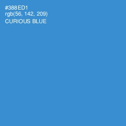 #388ED1 - Curious Blue Color Image